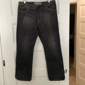 Express Men’s Straight Fit Black Jeans